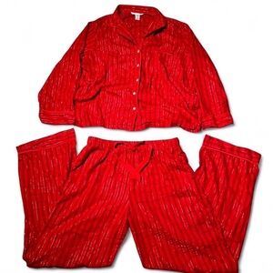 Victoria's Secret Red and White Striped Top